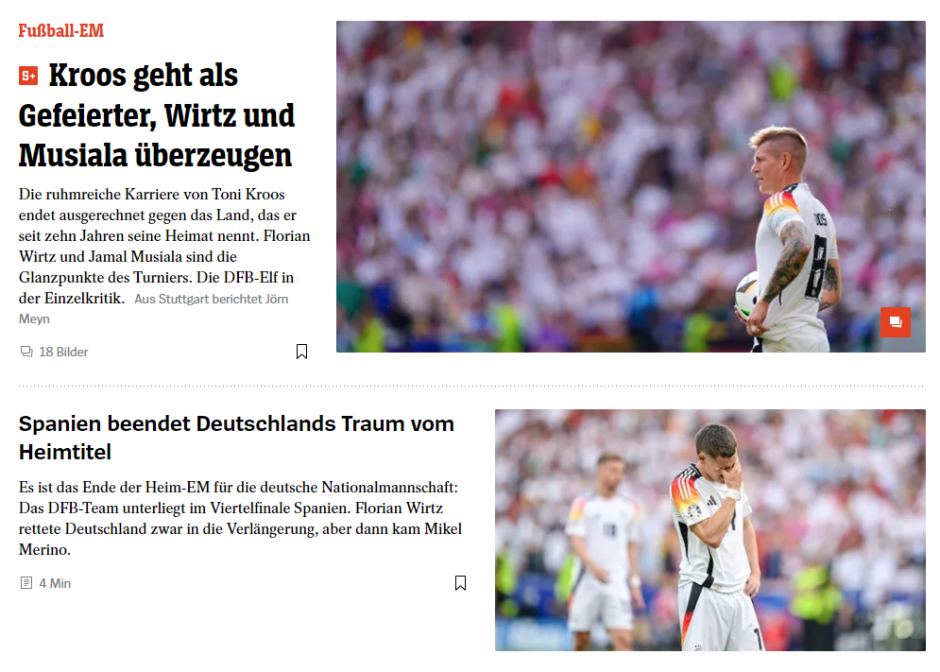 Der Spiegel se centra en el adiós de Kroos y en el mal campeonato que ha cuajado Alemania