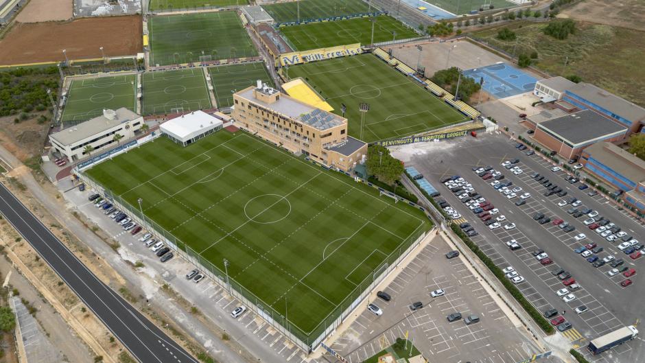 Vista aérea de las instalaciones y campos de entrenamiento de la Ciudad Deportiva del Villarreal CF