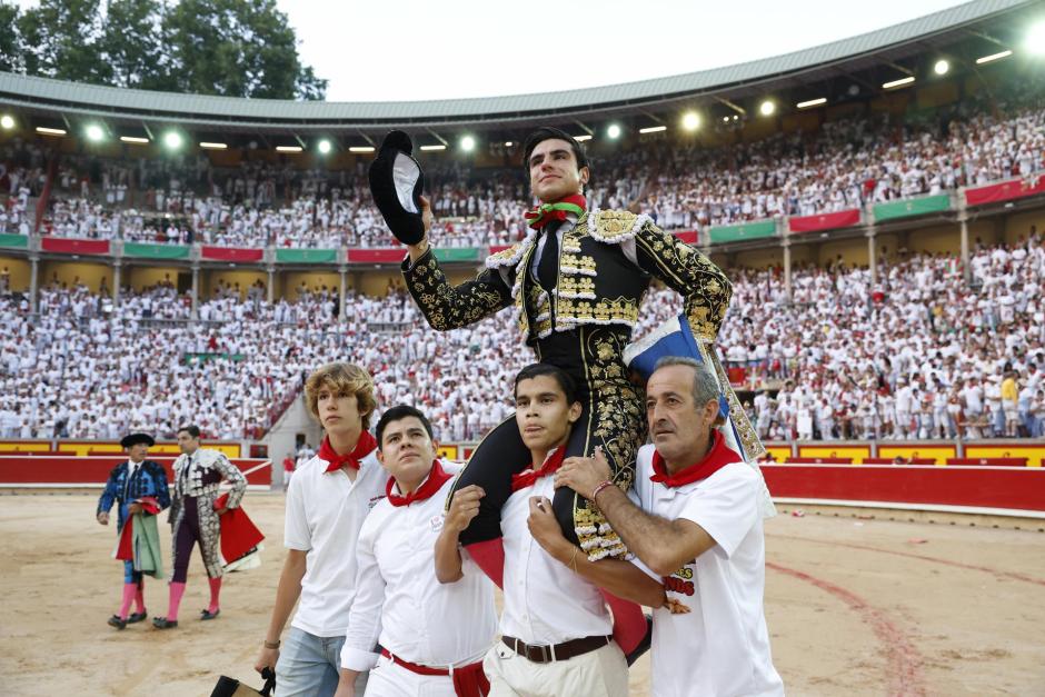 Jesús Enrique Colombo, triunfador de la última corrida de San Fermín