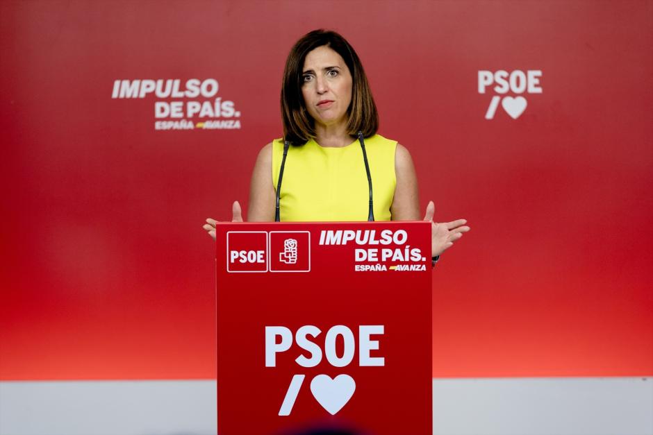 La portavoz de la Ejecutiva Federal del PSOE, Esther Peña Camarero