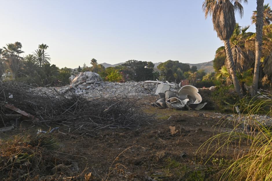 Demolition of "La Gaviota" Antonio Banderas' s house in Marbella July 16, 2024