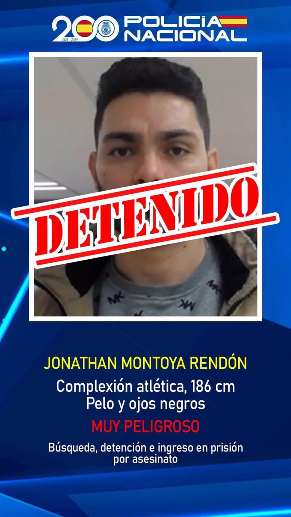 Han detenido a Jonathan Montoya, uno de los fugitivos más buscados