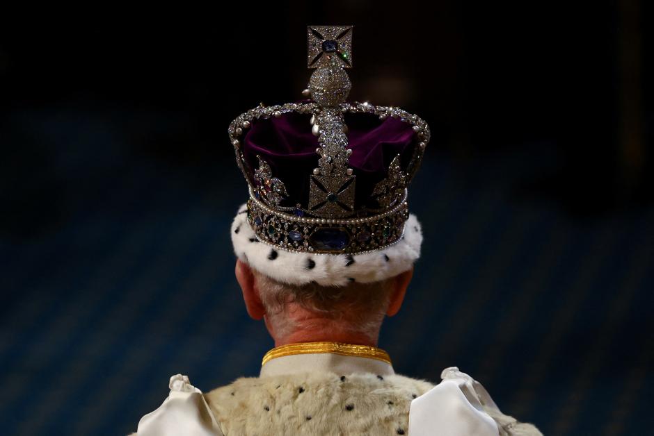 King Charles III attending the State Opening of Parliament in London