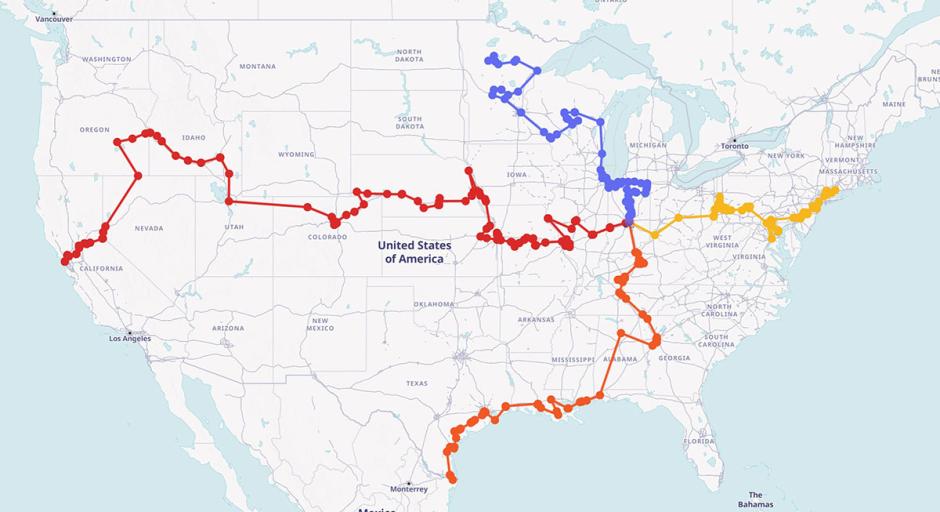 Las 4 rutas de la Peregrinación Eucarística Nacional 2024