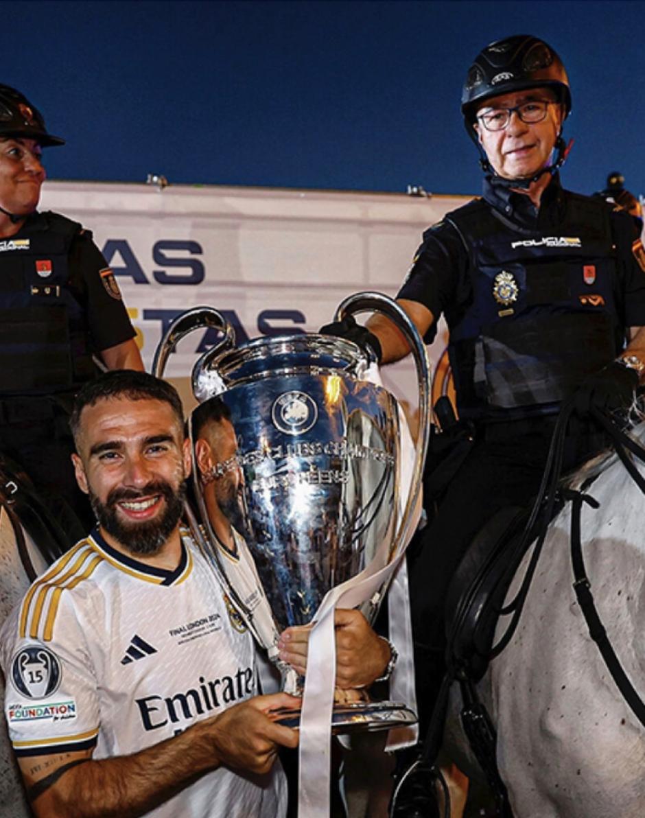 Carvajal con su padre