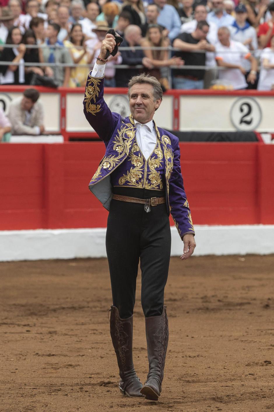 Pablo Hermoso de Mendoza durante la corrida de rejones