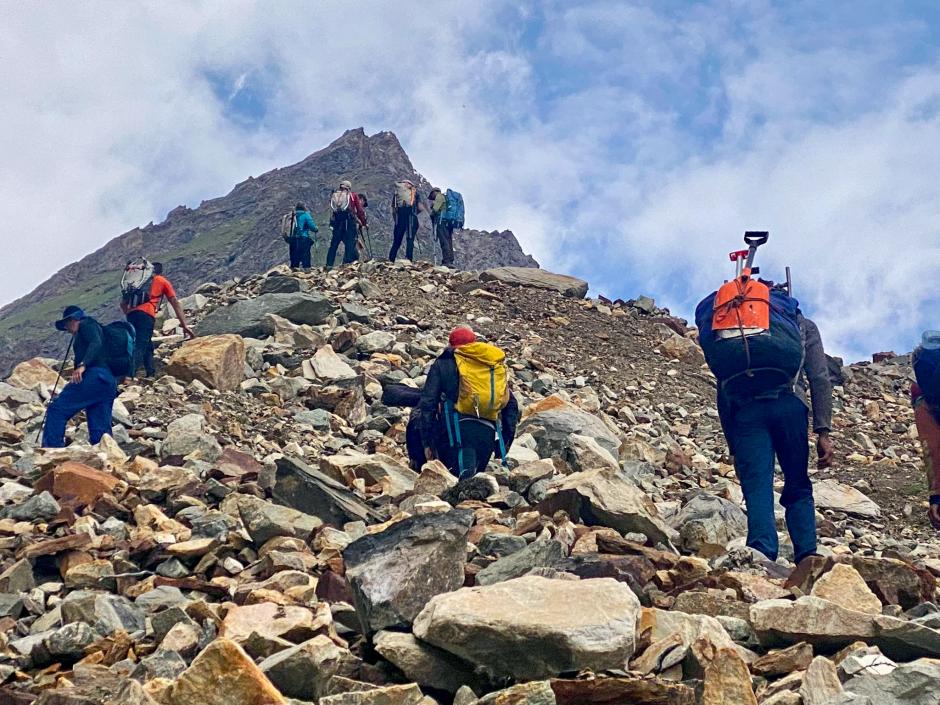 Imagen del ascenso de militares españoles del Ejército de tierra en la cordillera pakistaní del Karakórum