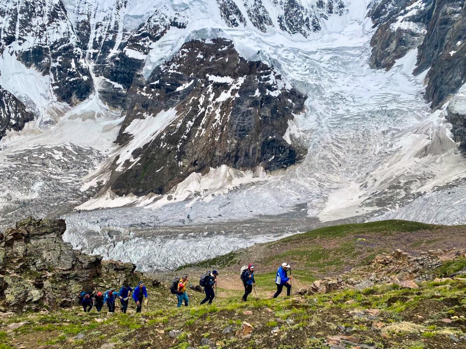 Subida a la cordillera del Karakórum del Grupo Militar de Alta Montaña