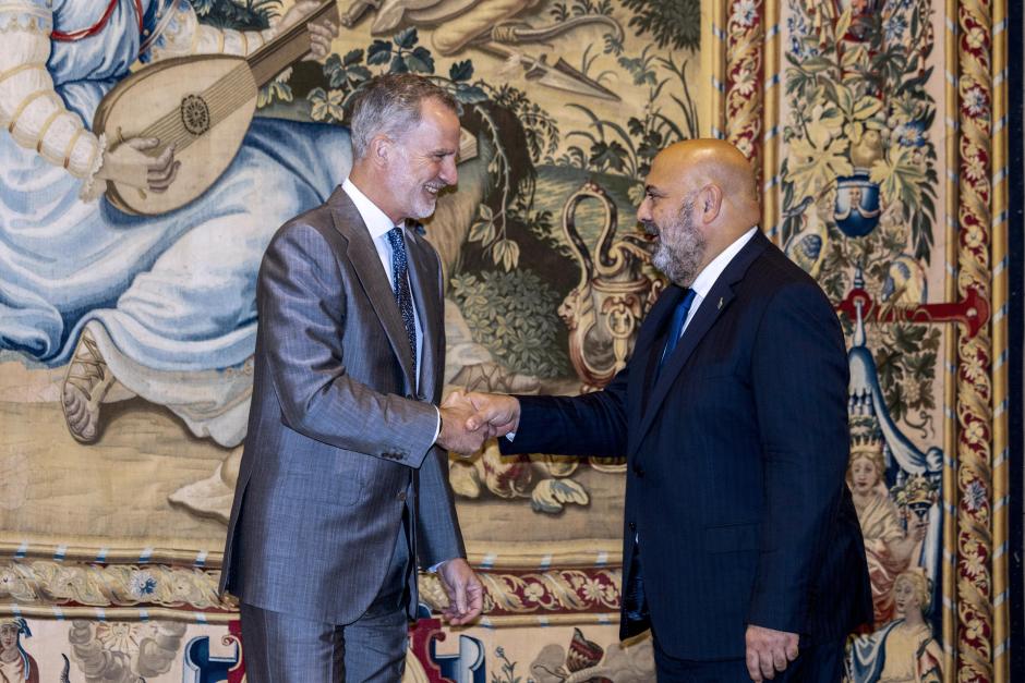 Audiencia al alcalde de Palma, Jaime Martínez, en el Palacio de la Almudaina