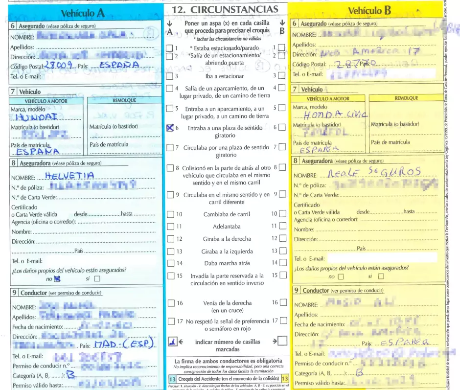 El culpable nos pedirá datos para un supuesto parte