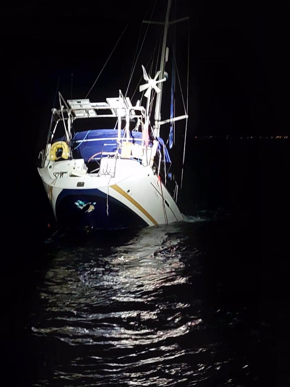 Hundimiento del velero Bonhomme William en aguas del Estrecho