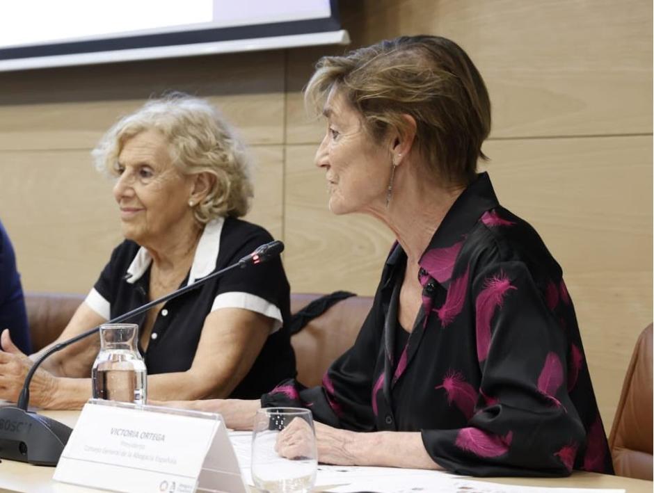 Manuela Carmena y Victoria Luisa Ortega, en una imagen de archivo