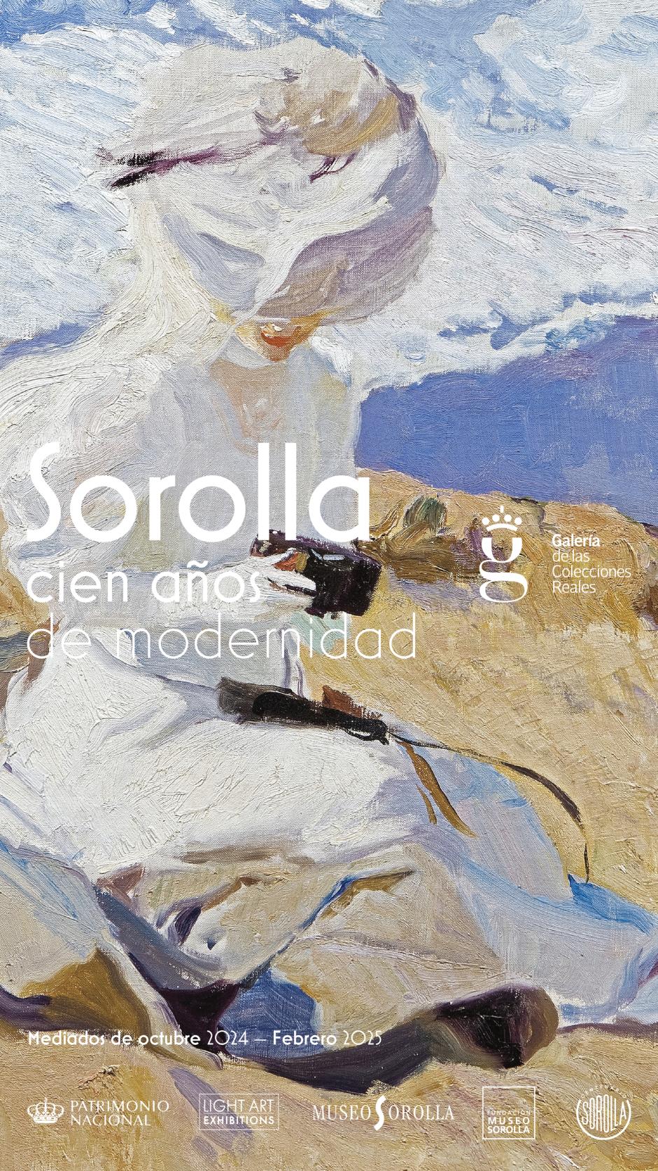 Cartel de la exposición "Sorolla, cien años de modernidad"