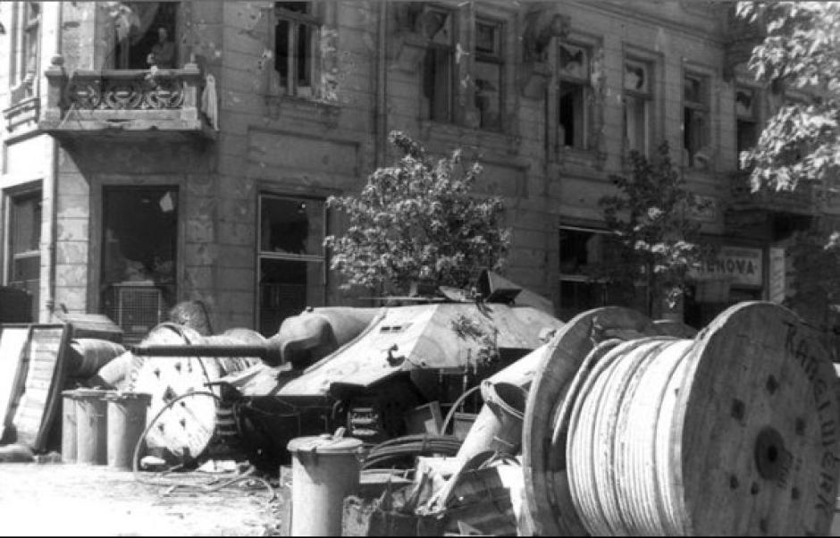 Una barricada en Varsovia