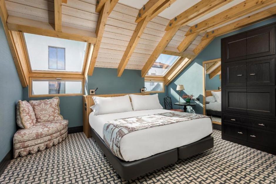 Una de las habitaciones del Room Mate Alba de Madrid