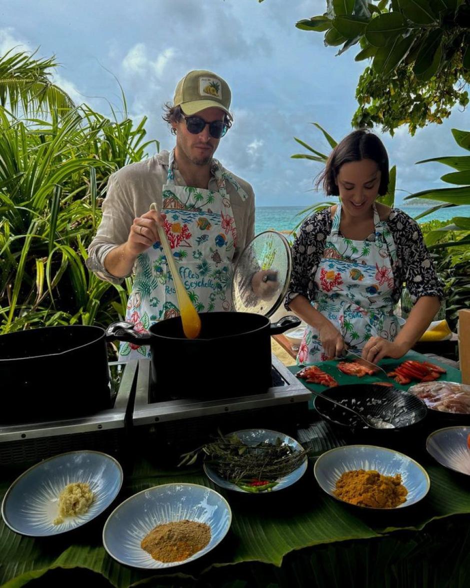 Los marqueses de Griñón cocinando.