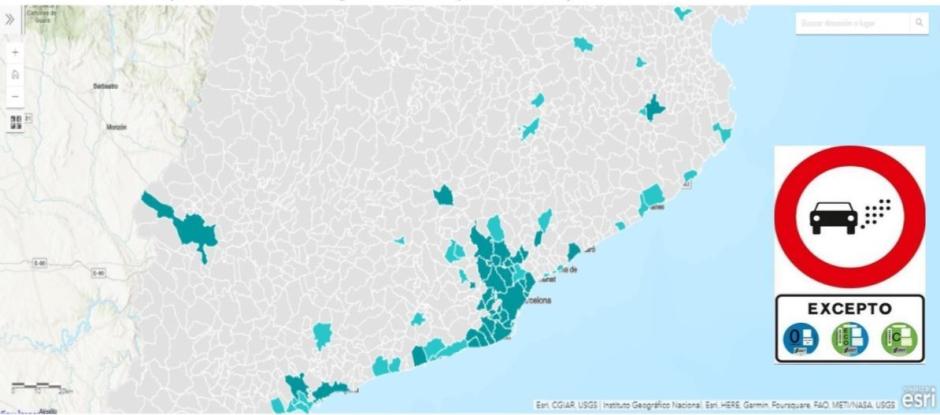 Cataluña tendrá 67 municipios con ZBE, pese a que originariamente eran menos de 30