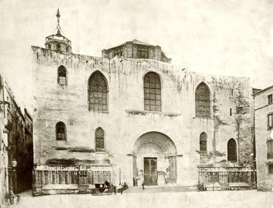 Antigua fachada de la Catedral de Barcelona