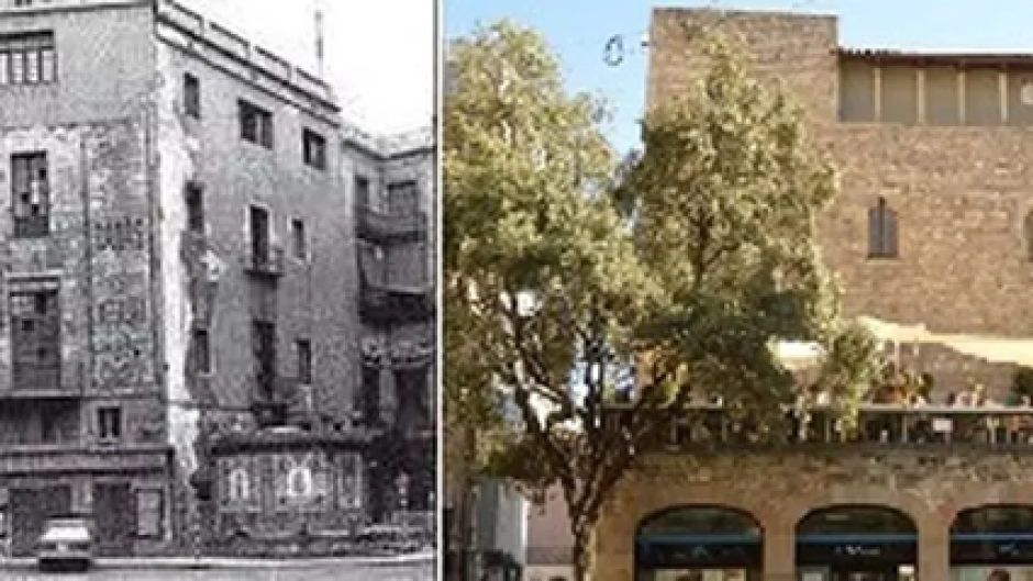 Antes y después del Palacio Pignatelli