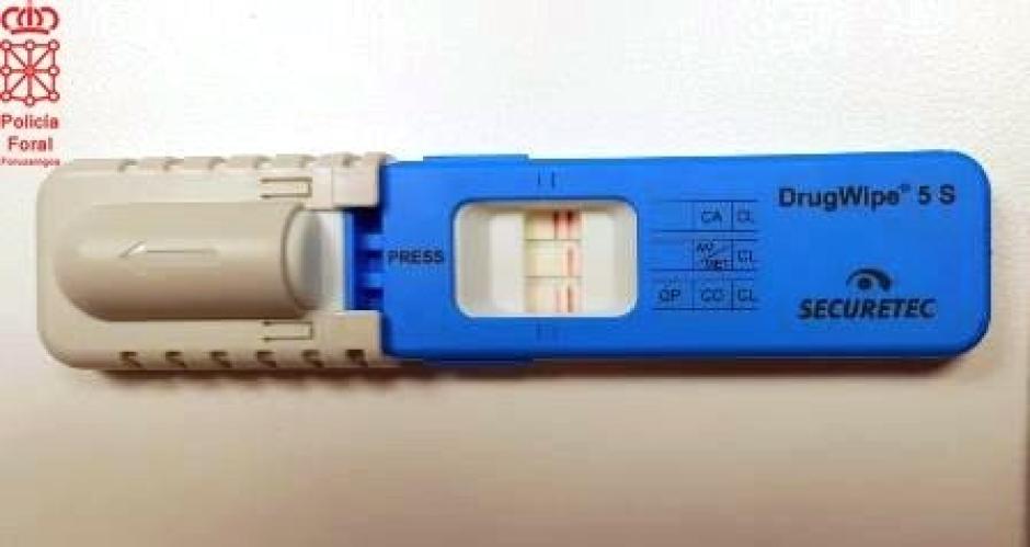 Dispositivo Drogotest para realizar controles de drogas