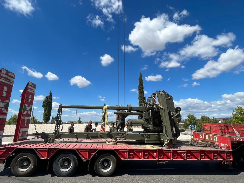 El Ejército de Tierra ha instalado este pedazo de historia militar