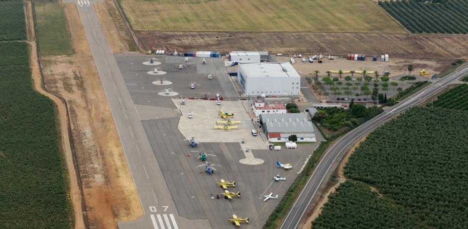 Instalaciones de Pegasus Aero Group en Palma del Río