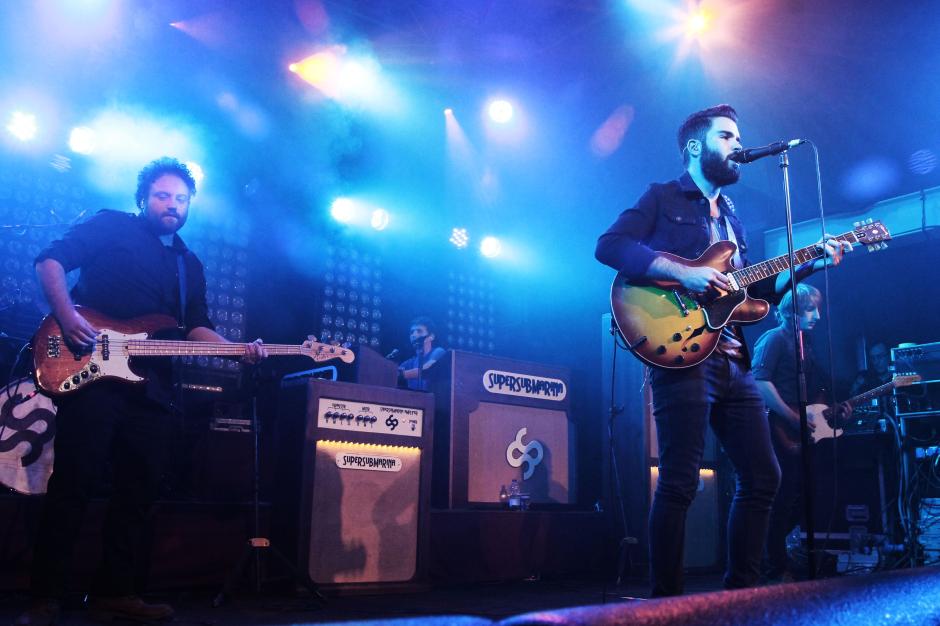 El grupo indie Supersubmarina, durante un concierto