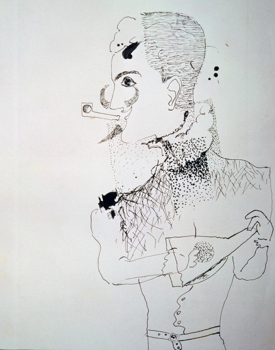 Dibujo de Federico García Lorca (1926) por Salvador Dalí