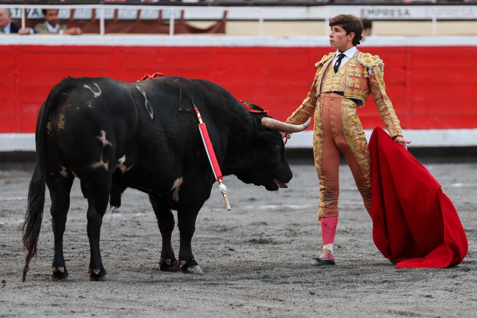 Desplante de Aarón Palacio este lunes en la plaza de toros de Bilbao