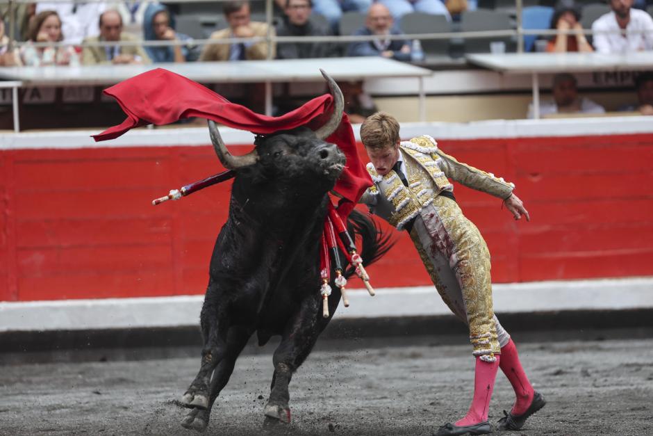 Pase de pecho de Borja Jiménez en este segundo festejo de las Corridas Generales