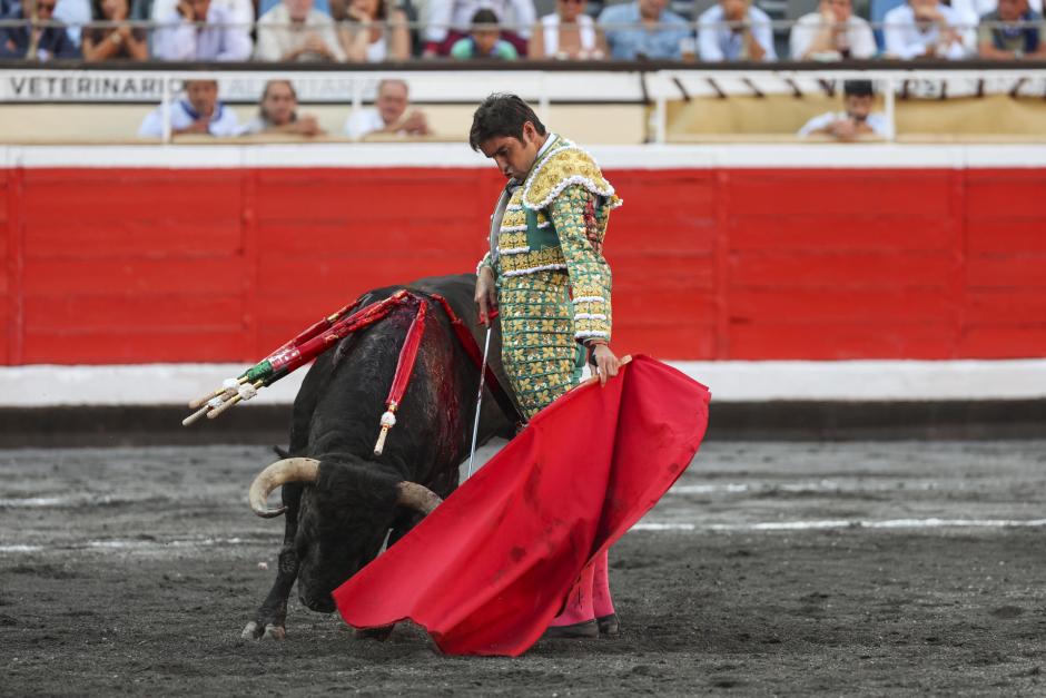 Miguel Ángel Perera, este miércoles en la Plaza de Toros de Bilbao