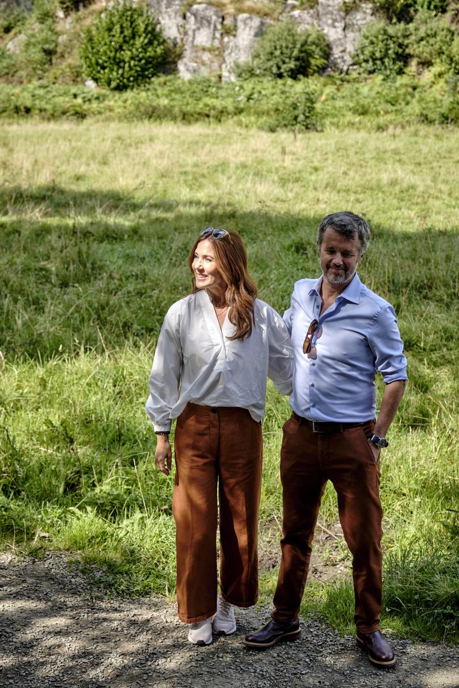 King Frederik X and Queen Mary of Denmark visit AEroe on Tuesday the 20th of August 2024.