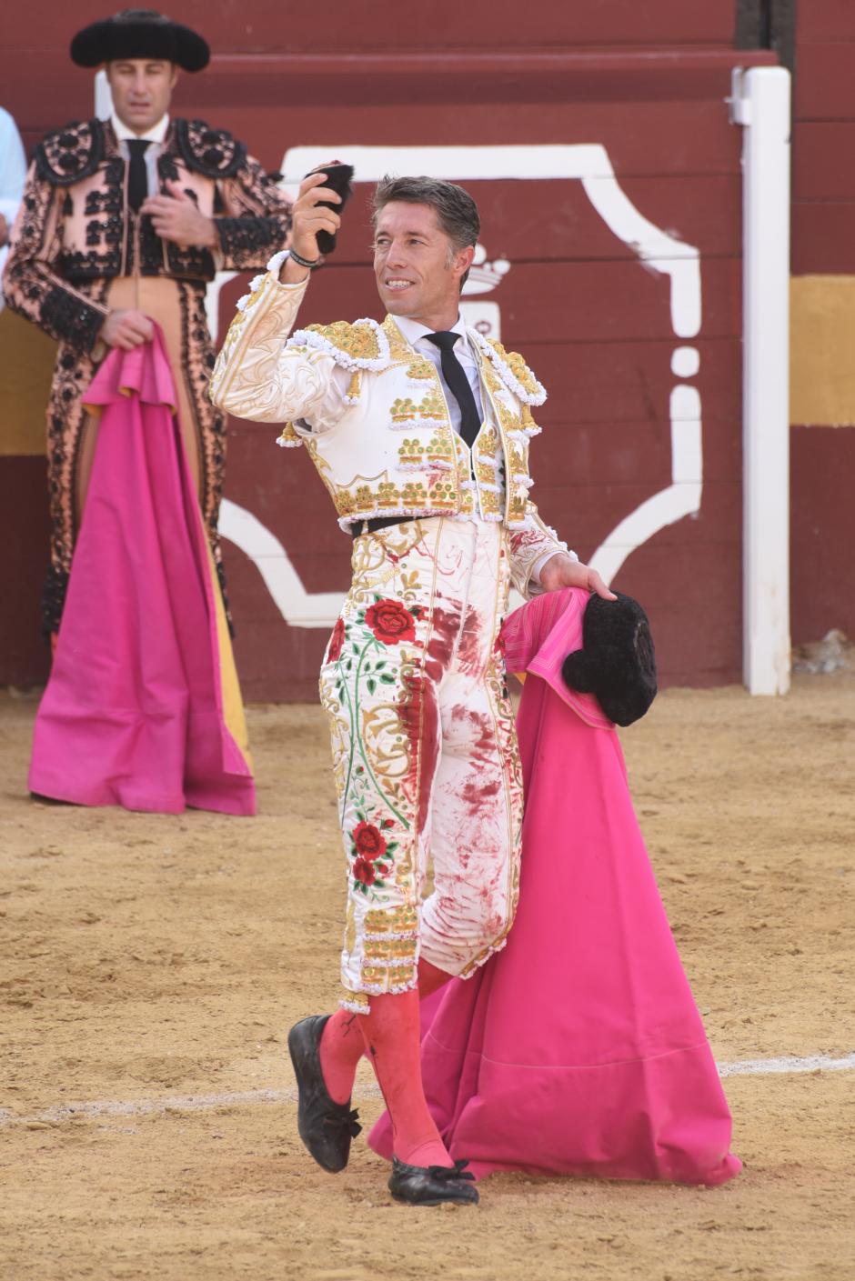 during the bullfight of Miguel Escribano in Tarifa, August 25, 2024