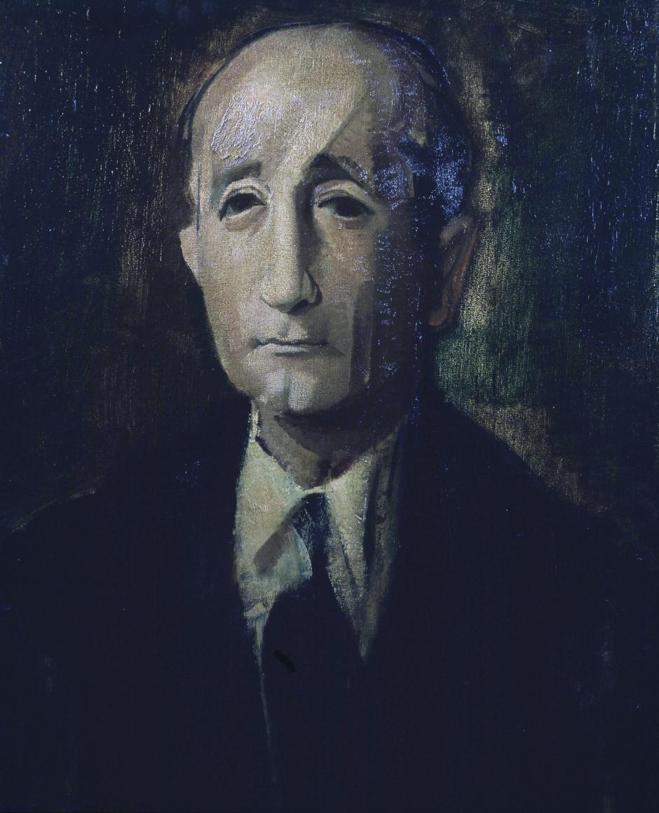 Retrato de Leopoldo Panero, óleo de Álvaro Delgado