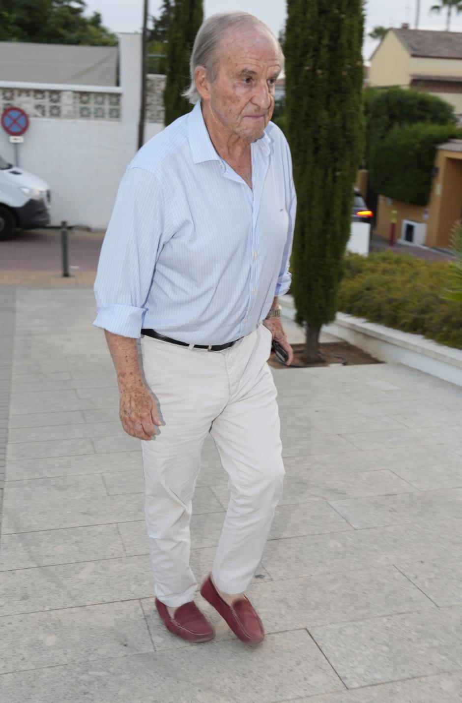 Jose Maria Garcia during burial Caritina Goyanes in Marbella 26 August 2024