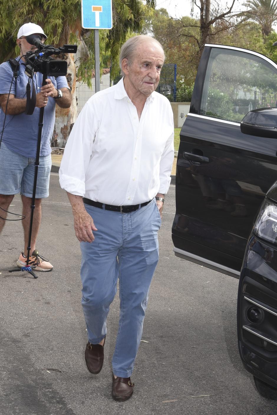 Jose Maria Garcia during the funeral of Cartina Goyanes in Marbella, August 27, 2024