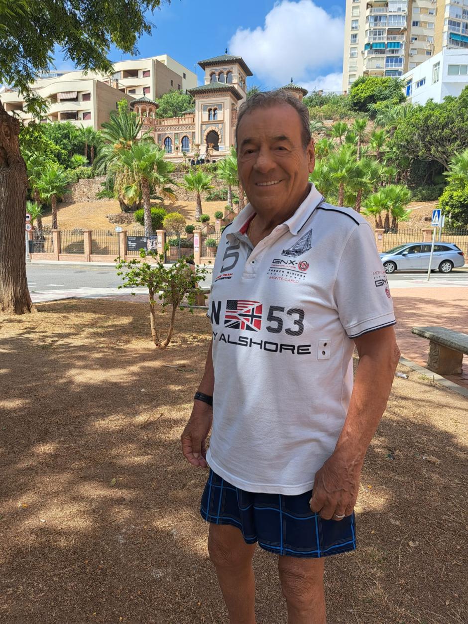 Rafael Merengue disfrutando de su estancia en la Costa del Sol
