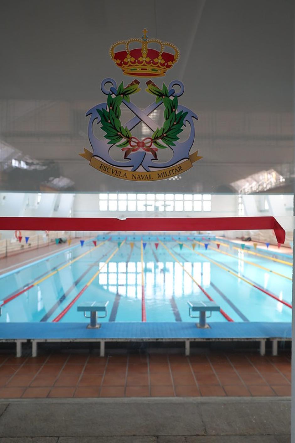 La piscina de la Escuela Naval Militar de Marín