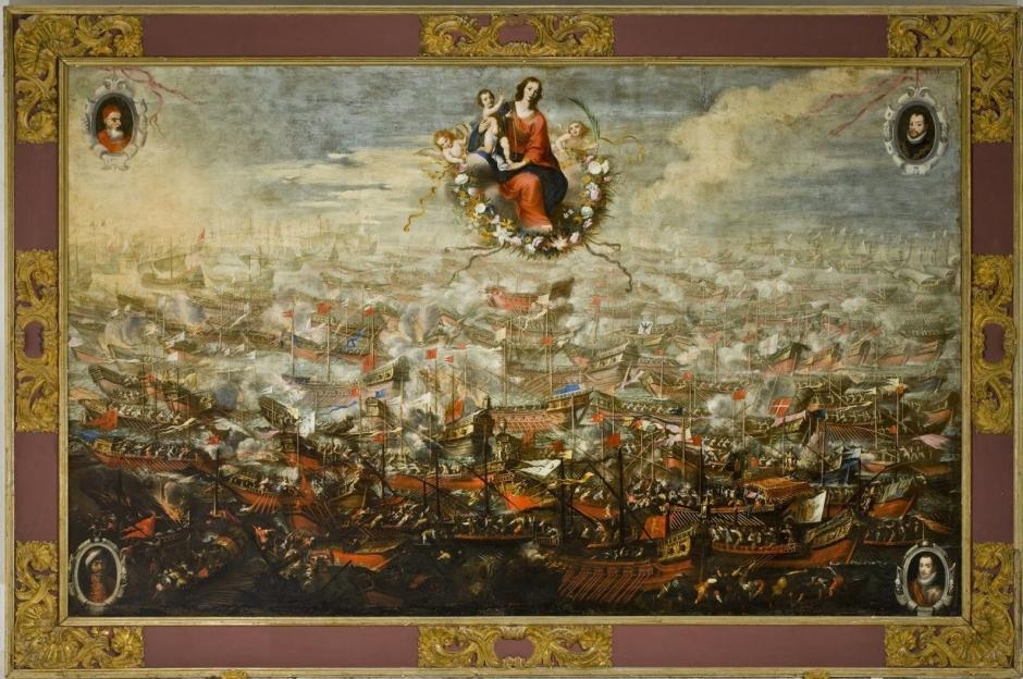 Batalla de Lepanto, por Juan de Toledo y Mateo Gilarte (1663 - 1665)