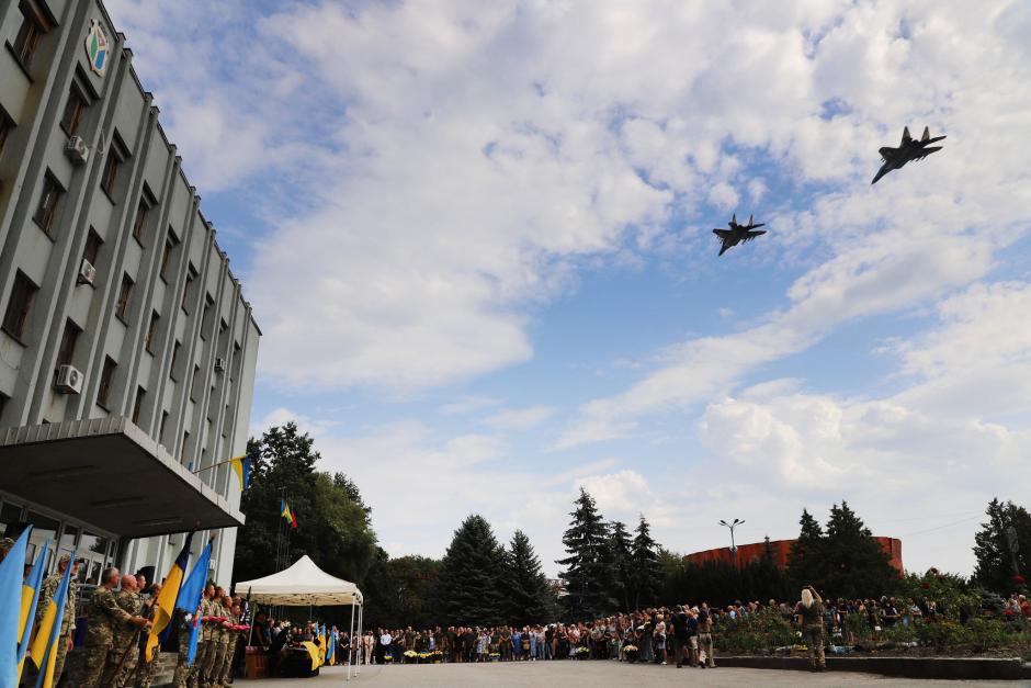 El homenaje que rindieron a Oleksiy el Comando Aéreo 'Oeste' de las Fuerzas Aéreas de Ucrania