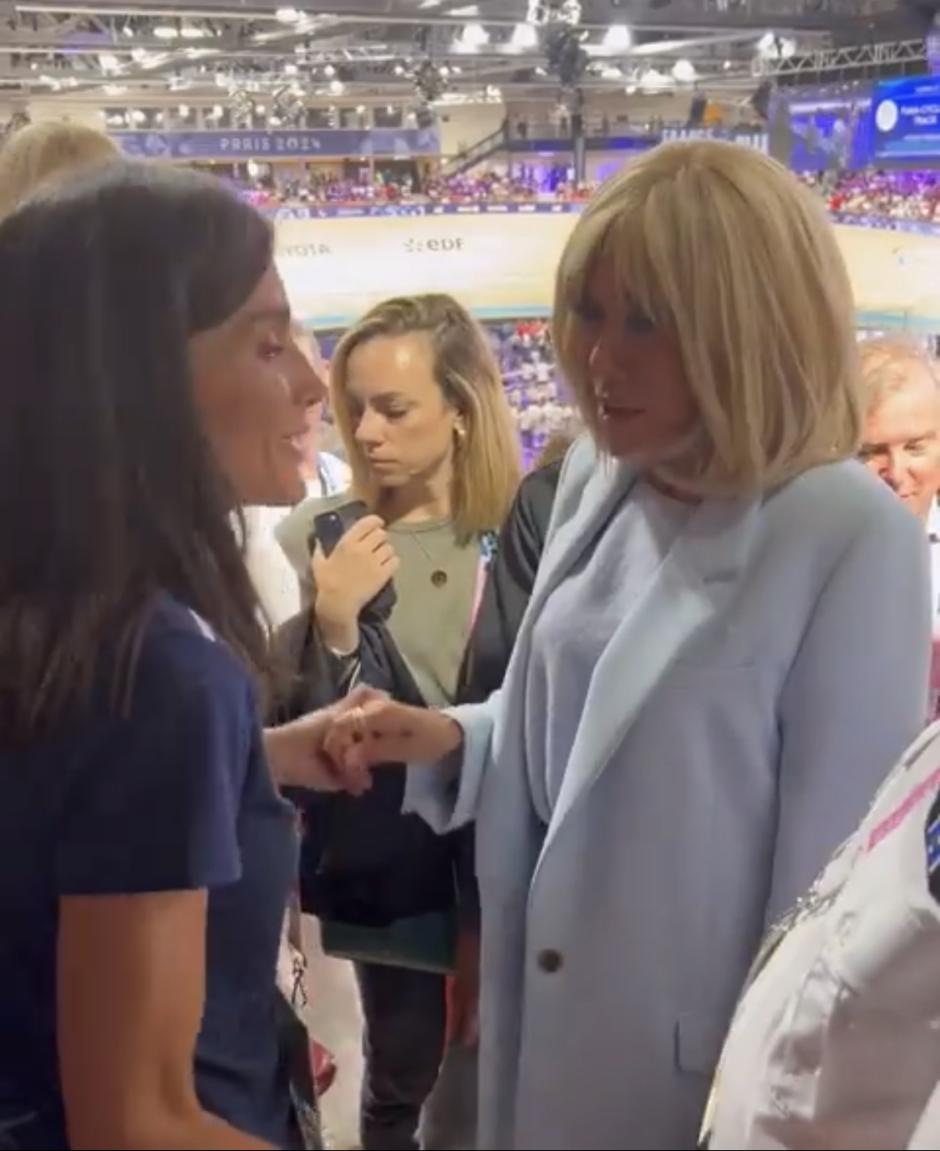 La Reina Letizia y Brigitte Macron