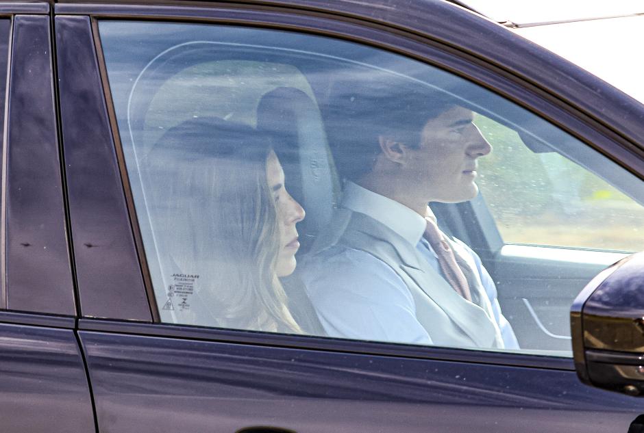 arriving at the wedding of Victoria López-quesada and Enrique Moreno de la Cova Ybarra in Algete, Madrid. August 31 2024