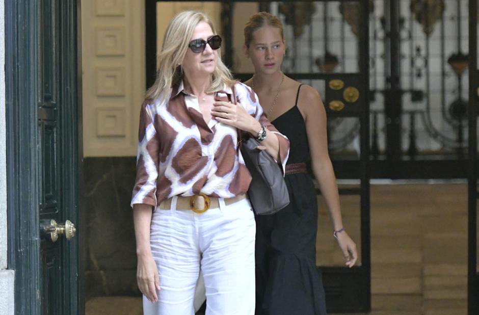 Infanta Cristina de Borbon and daughter Irene Urdangarin in Madrid 29 August 2024