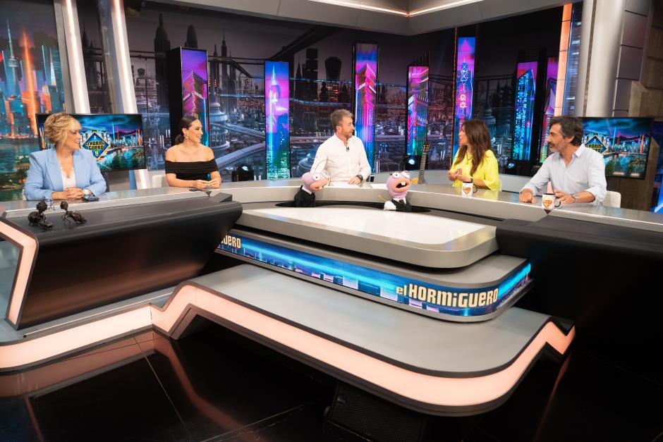 Pablo Motos en la tertulia de El Hormiguero, en abril de 2024