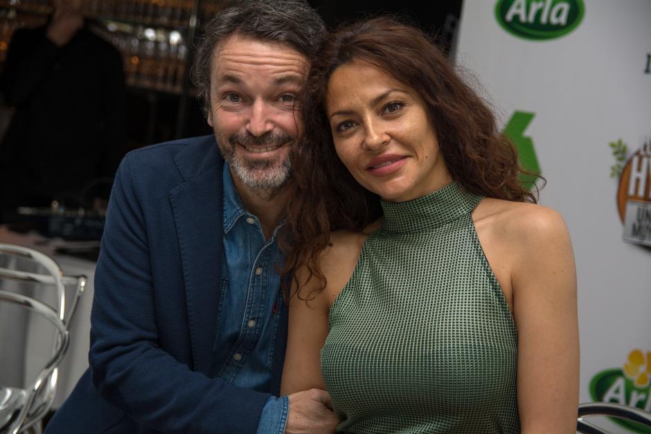 La presentadora Patricia Pérez y Luis Canut en la presentación de la segunda temporada del programa 'Los Hygge' en La Sexta en el espacio Ramses en Madrid