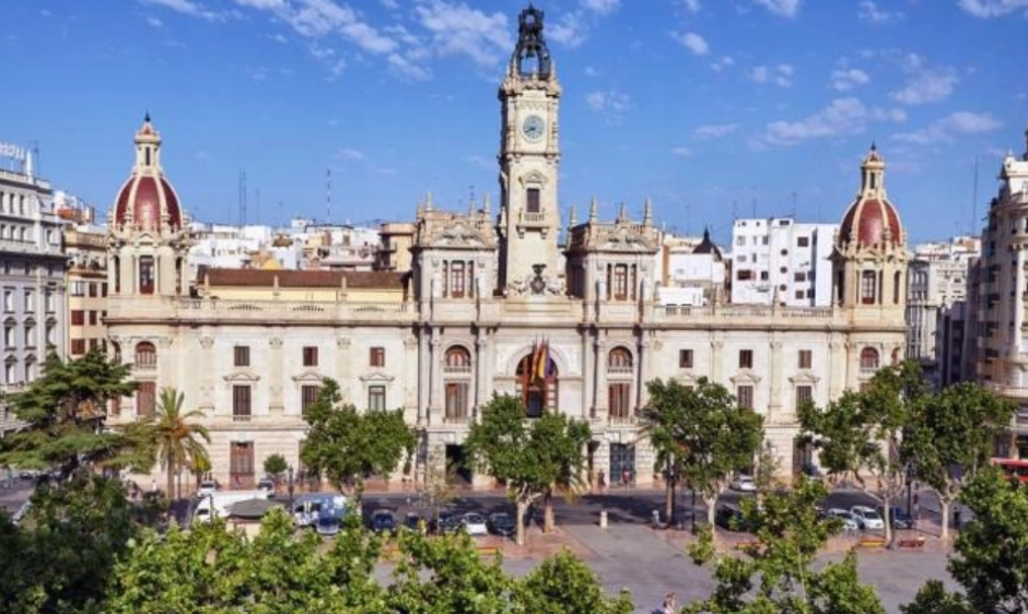 Imagen de la plaza del Ayuntamiento de Valencia