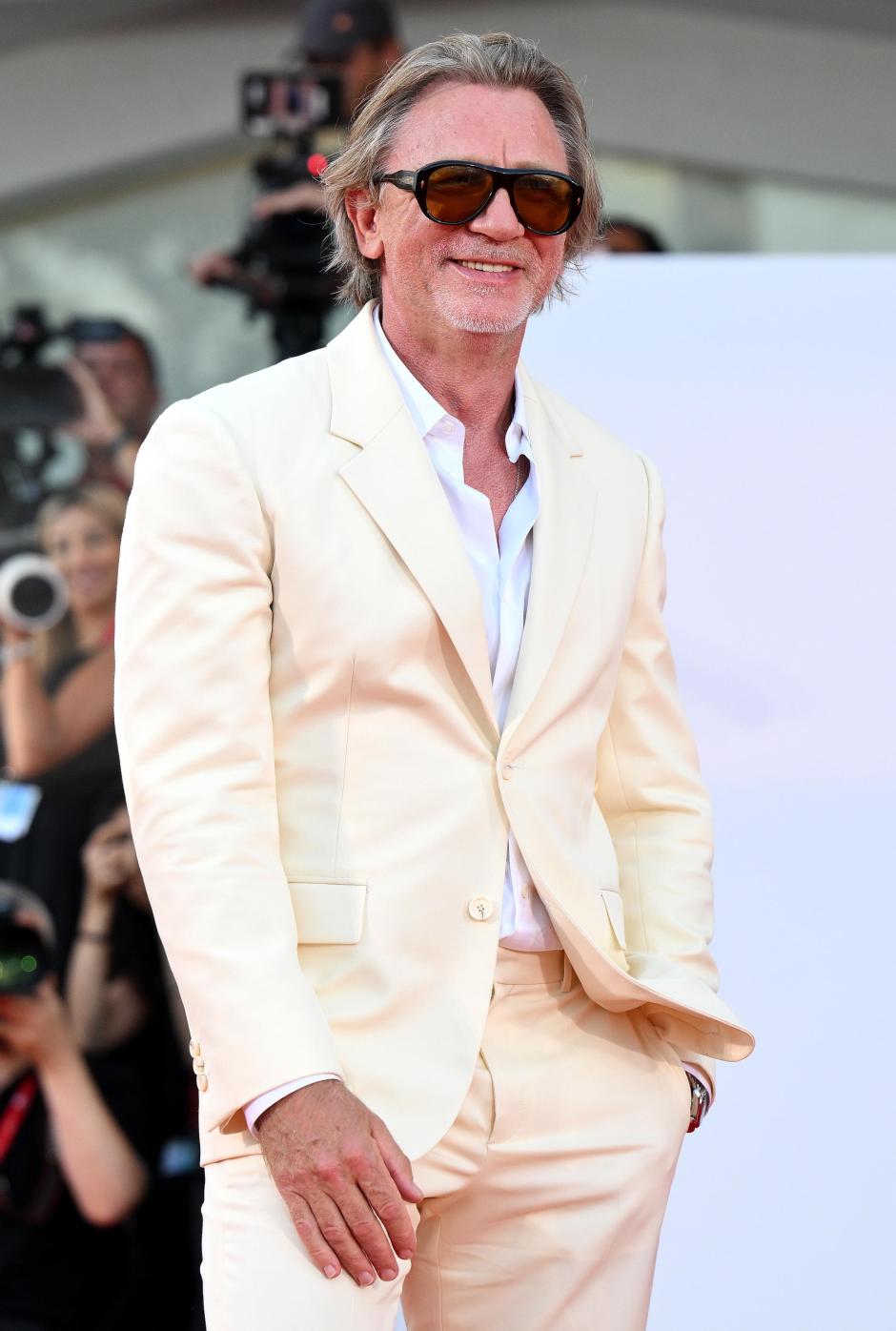 El actor estadounidense Daniel Craig asiste al estreno de la película 'Queer' durante el 81º Festival Internacional de Cine de Venecia