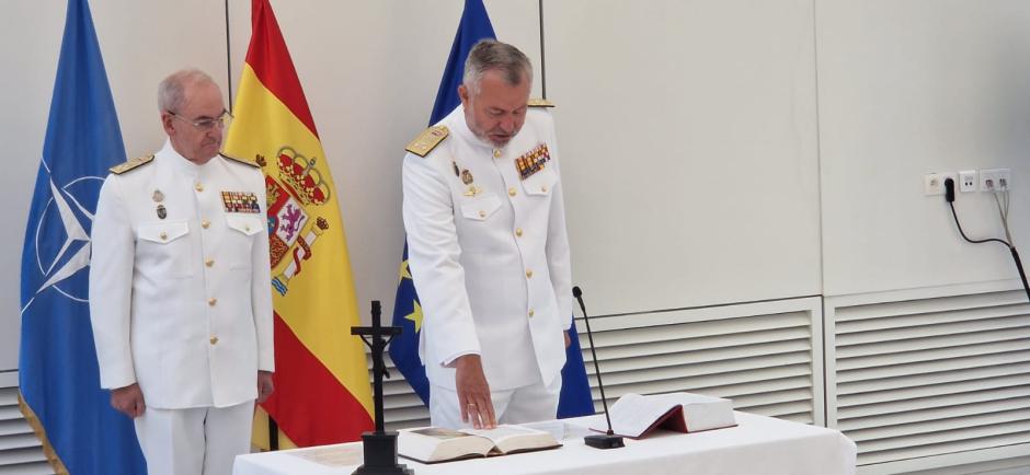 Toma de posesión del Representante militar de España ante la OTAN y la UE (MILREP), almirante José María Núñez Torrente