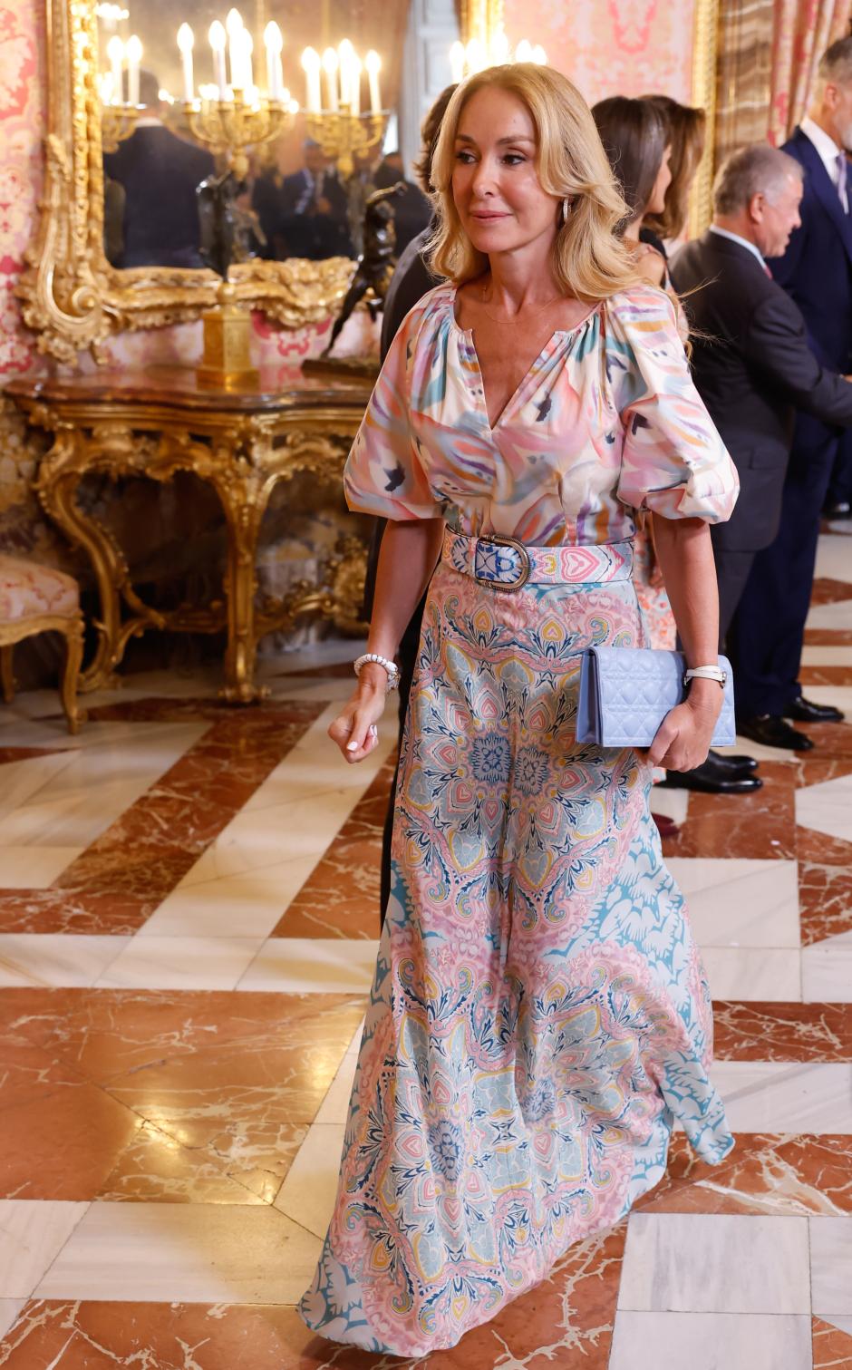 Esther Alcocer Koplowitz during a ceremony on occasion  JordanKing´s official visit to Spain in Madrid on Monday, 19 June 2023.