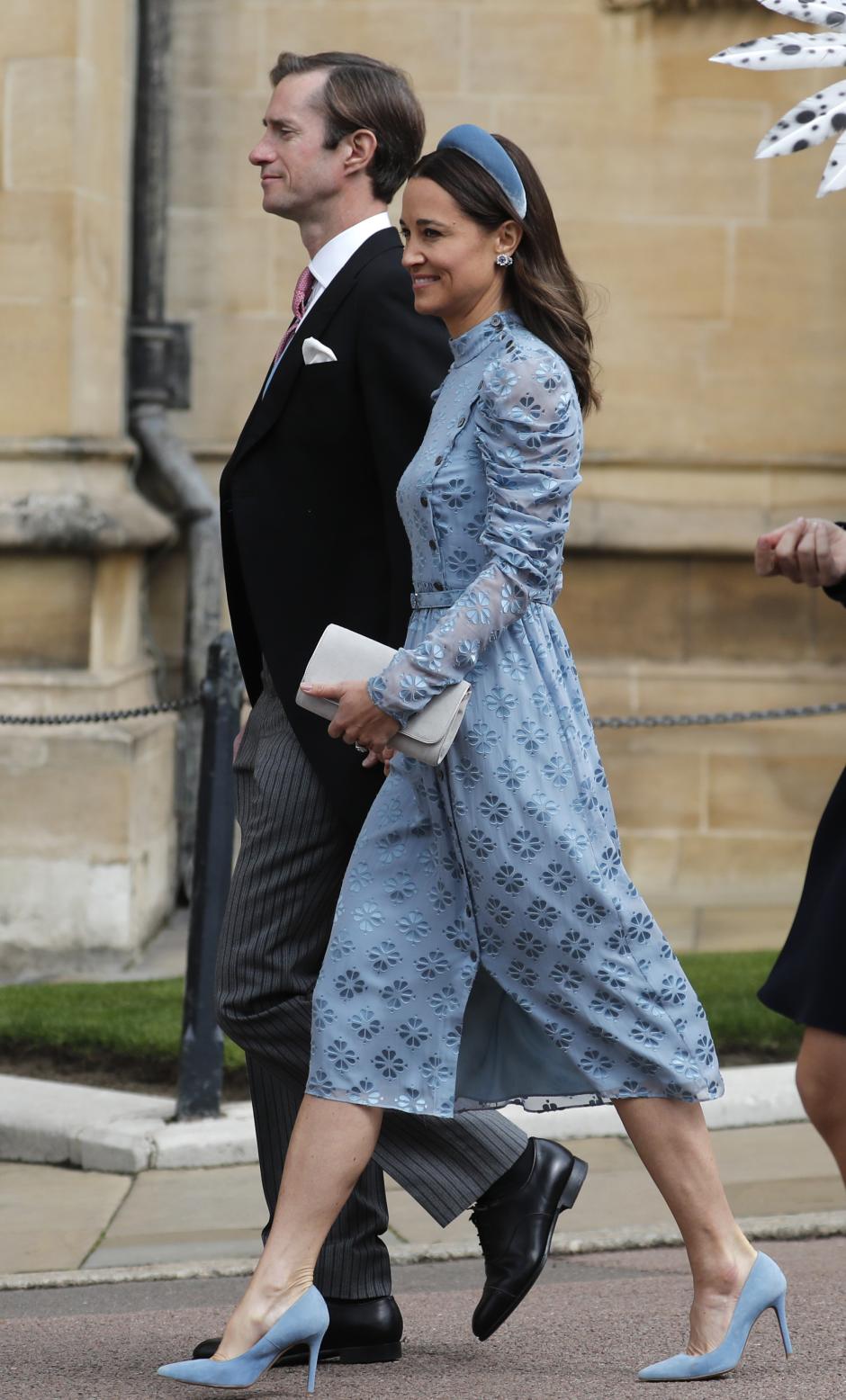 James Matthews and his wife Pippa Middleton during the wedding of Lady Gabriella Windsor and Thomas Kingston in WindsorCastle. *** Local Caption *** .